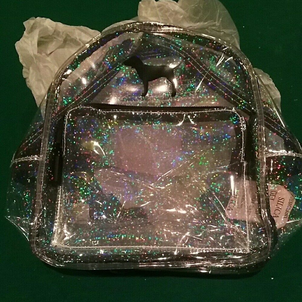 Victoria's Secret Pink mini clear backpack NWOT